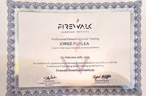 Professional Firewalking Guide Training — Jorge Puflea